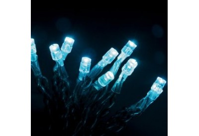 Premier Static & Flashing Battery Operated LED Lights BLUE (x35)